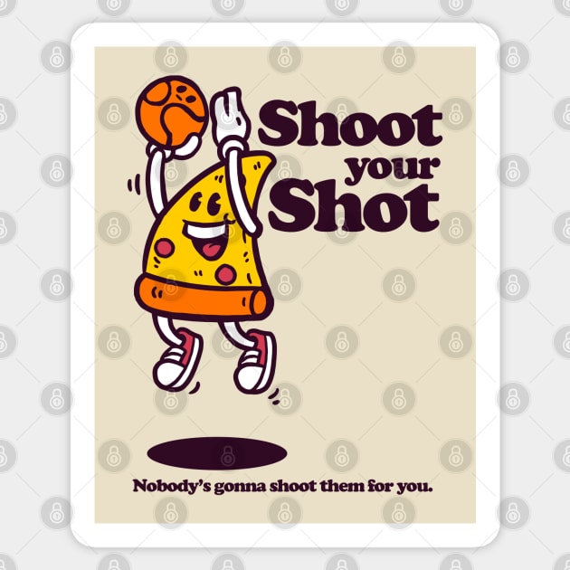 Shoot Your Shot Sticker by mankeeboi